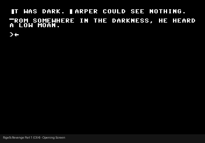 C64 Part 1 opening screen