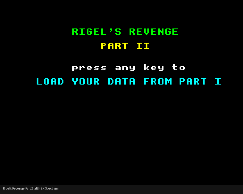 ZX Spectrum Part 2 alternate